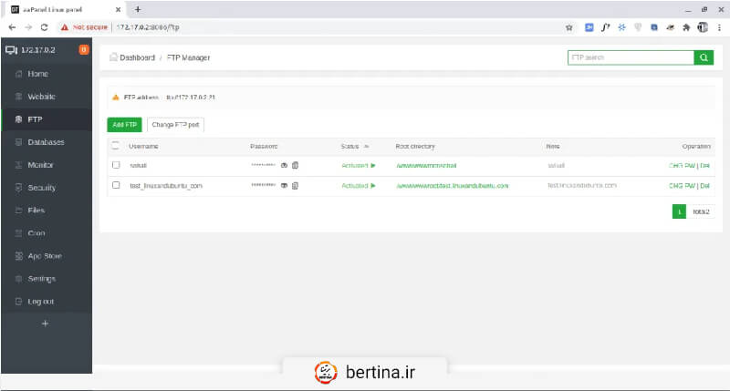 اگر LAMP یا LNMP با موفقیت نصب شد، میتوانید دیتابیسها را با phpMyAdmin نیز مدیریت کنید.