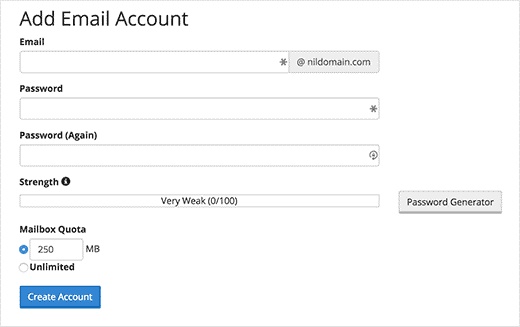 add email account in cpanel add email account in cpanel