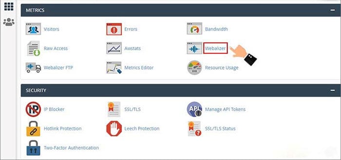 cpanel metrics
