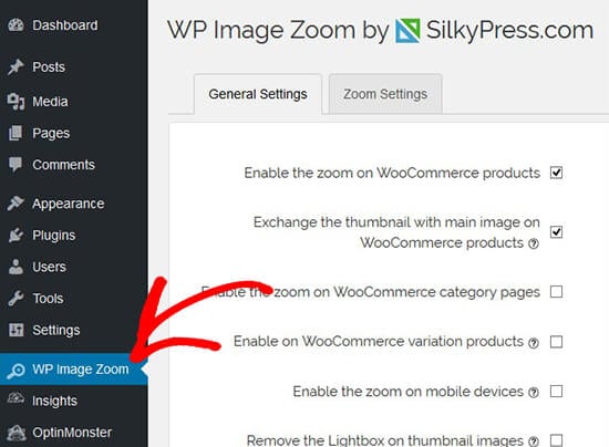 پلاگین WP Image Zoom پلاگین WP Image Zoom برای زوم ذره بینی تصاویر